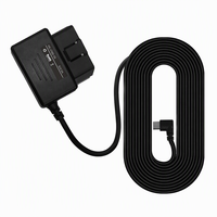 Kit Kabel Hardwire OBD2 ke USB ACC 12V 24V ke 5V 2.5A Port USB-C untuk DVR GPS OBD Step Down Power untuk 70Mai AZDOME Mode Parkir 24 Jam