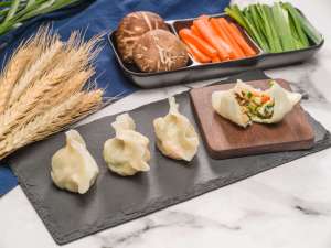 Involtini Primavera, Pancake di Foglie di Loto e Ravioli con Pancake Tirato a Mano e Panini al Vapore - Snack per Colazione Istantanea - Product Image 5