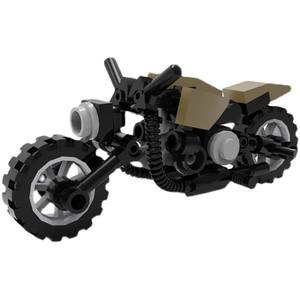 Modèle de moto en briques à assembler, blocs de construction DIY, mini-ensemble de jouets, cadeau éducatif, collection pour enfants, <span class=keywords><strong>Montessori</strong></span>, voiture - Product Image 1