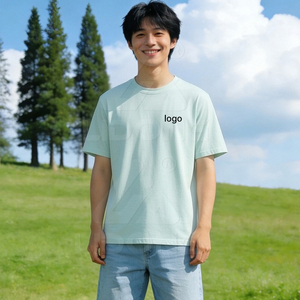 Hot Selling Personalized Plain Round Neck T-shirt Drying Fit Polyester Printed <b>Men</b> Blouse Tee Shirts With logo Customize - Product Image 5