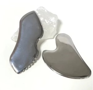 Produits de massage facial en acier inoxydable, outil de sculpture Gua Sha - Product Image 6