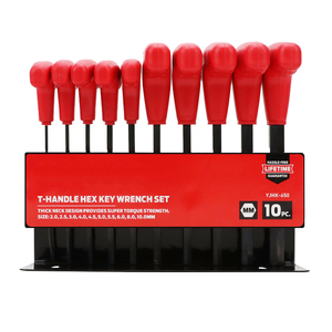 10pcs <b>T</b> Type Allen Wrench Set Industrial Grade Steel Hex <b>Key</b> Metric Measurement System - Product Image 2