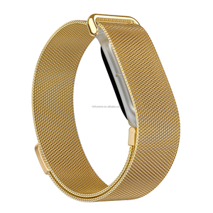 Bracelet de montre magnétique en nylon milanais respirant de luxe, qualité OEM, 22 mm, pour Fitbit - Product Image 4