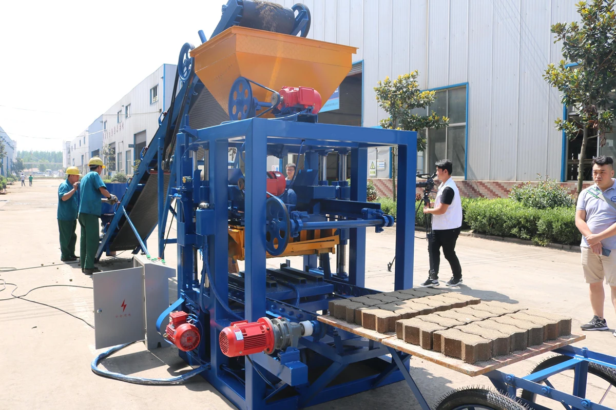 QT4-24 high quality construction ecological automatic small concrete block making machine