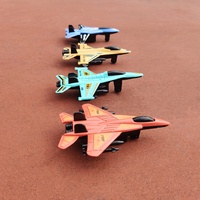 LASIVE TOYS Nouveau Jouet pour Enfants Lot de 4 Avions de Chasse Militaires en Alliage à Rétrofriction Modèle Miniature en Métal Moulé Sous Pression