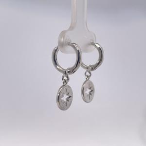 Pendientes de Aro con Forma de Moneda de Estrella del Norte, Estilo Clásico y Sencillo de Tianyu Gems, en Latón Chapado en Oro - Product Image 2