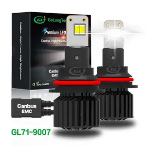 GL71 자동차 9007 LED 9000LM 90W 헤드 라이트 전구 가장 밝은 led 헤드 라이트 H4 9004 H13 Led 헤드 램프 자동차