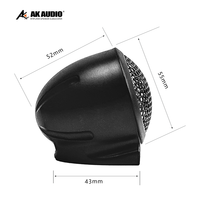 AK-251 usine Offre Spéciale en plastique balle Super Tweeter aimant plastique voiture Tweeter soie plastique Super Tweeter