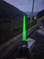 Pointeur laser vert haute puissance 525 nm 2,3 W, mise au point réglable, longue portée, pour l'astronomie, l'enseignement, le camping en plein air, la randonnée, le positionnement