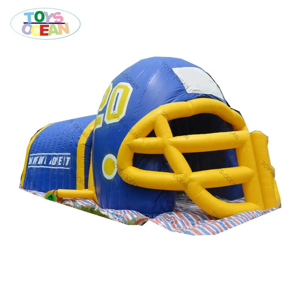 Fait sur commande grand gonflable casque de football américain avec impression de logo