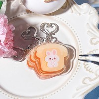 Porte-clés en Acrylique Personnalisés Transparents, Anneaux de Porte-clés pour Loisirs Créatifs, Pendentifs en Acrylique Clairs et Colorés à Faire Soi-même, Vente en Gros