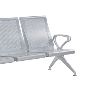 Silla de espera Ou He, fila 3, 3 asientos, metálica, para aeropuerto, hospital, banco, con reposabrazos - Product Image 4