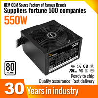 Fuente de alimentación ATX Meiji SMPS de alta calidad con certificación 80 Plus Bronze, con una potencia nominal de 500W/600W para computadora.