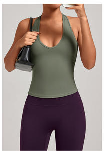 RUIQUIWN OEM Nouveau Débardeur de Yoga Sportif à Col Licou Respirant pour Femme, Idéal pour l'Entraînement et la Course en Extérieur - Product Image 3