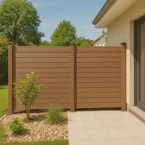 Panel de <span class=keywords><strong>Cerca</strong></span> WPC Personalizado, Impermeable, para Jardín, Valla de Alta Calidad para Exteriores, <span class=keywords><strong>Cerca</strong></span> de Madera y Plástico Compuesto, Venta al Por Mayor de Fábrica - Product Image 4