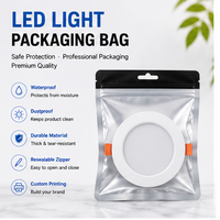 LED Light Packaging Bag Anti Scratch Zipper Pouch Lighting Product Storage Packaging for Retail and Industrial Supply