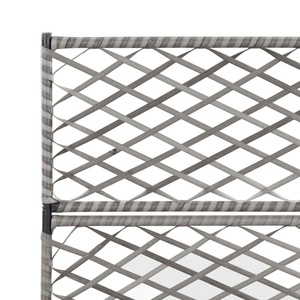 <strong>Trellis</strong> Raised Bed <strong>with</strong> 3 Pots Indoor Outdoor Garden Patio Courtyard Poly Rattan <strong>Planter</strong> Promotion Usage for Climbing Plants - Product Image 5