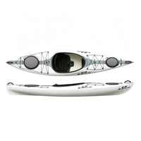 Kayak de randonnée Stellar en fibre de carbone de 12 pieds, kayak de mer récréatif pour une personne, pour les sorties d'une journée sur lac et rivière, pour les pagaieurs débutants