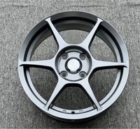Jantes forgées à 6 branches droites 15 16 17 18 19 20 21 22 pouces 4x100 pour voiture de sport JDM Honda Civic Fit/Jazz Mitsubishi Lancer EVO