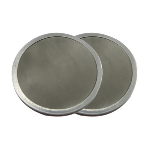 Filtre à air en maille métallique enveloppée en acier inoxydable 304 personnalisé en gros, disque filtrant rond, forme carrée - Product Image 1