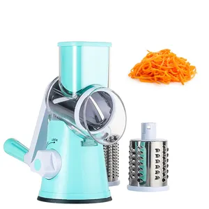 Cheese Grater Handle Rotary Cheese Grater Hand Roller Rotary Slices Stainless Steel Multifunctional Vegetable Cutter