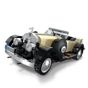 XB03007 시리즈 고귀한 슈퍼 자동차 모델 DIY 빌딩 블록 장난감 소년을위한 클래식 자동차 세트 ABS 소재 상자/판지 포장
