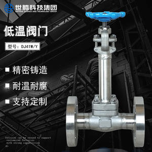 วาล์วปิด-เปิดสแตนเลสแบบไครโอเจนิก รุ่น DJ41W-16 พร้อมก้านยาวสำหรับการผลิตออกซิเจนเหลว ไนโตรเจนเหลว อาร์กอนเหลว และคาร์บอนไดออกไซด์เหลว - Product Image 3