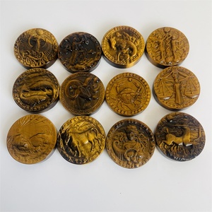 All'ingrosso all'ingrosso <span class=keywords><strong>cristallo</strong></span> <span class=keywords><strong>di</strong></span> alta qualità intaglio 12 <span class=keywords><strong>cristallo</strong></span> zodiacale animale giallo <span class=keywords><strong>occhio</strong></span> <span class=keywords><strong>di</strong></span> <span class=keywords><strong>tigre</strong></span> 12 zodiaco - Product Image 6