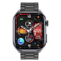 Montre connectée intelligente ET572 avec écran TFT de 2,0 pouces, fonction de réponse aux questions par IA GPT, cadran IA, ECG, appel d'urgence SOS, soins à distance, montre connectée de santé