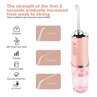 Hydropulseur Oral Rechargeable Personnalisable, Brosse à Dents Puissante, Hydropulseur Sans Fil Mini pour les Dents