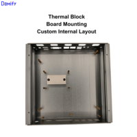 Boîtier PC industriel sans ventilateur DM21 en aluminium Mini-ITX avec ports d'entrée/sortie personnalisés, boîtier OEM ODM