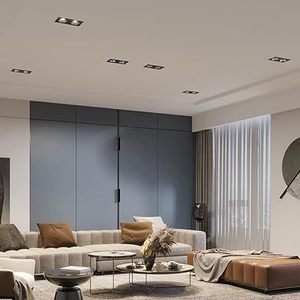 3*7W 3 Têtes Projecteurs LED Encastrables COB en Aluminium, Découpe 55*175mm, Ra95/Ra97, Anti-éblouissement, IP44, Pour Entrepôt, Angle de Faisceau 12-36° - Product Image 5