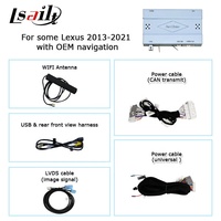 Lsailt لاسلكي مشغل سيارة أندرويد صندوق واجهة تلقائي لـ Lexus CT200h CT رابط مرآة دعم