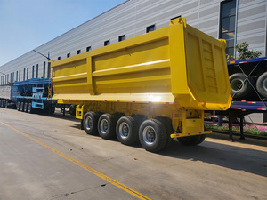 Semirremolque Volquete de Acero de 4 Ejes con Suspensión Trasera, Tamaño Estándar 42cbm/80 Toneladas, Homologación sin Restricciones para Carretera, Venta Directa de Fábrica - Product Image 5