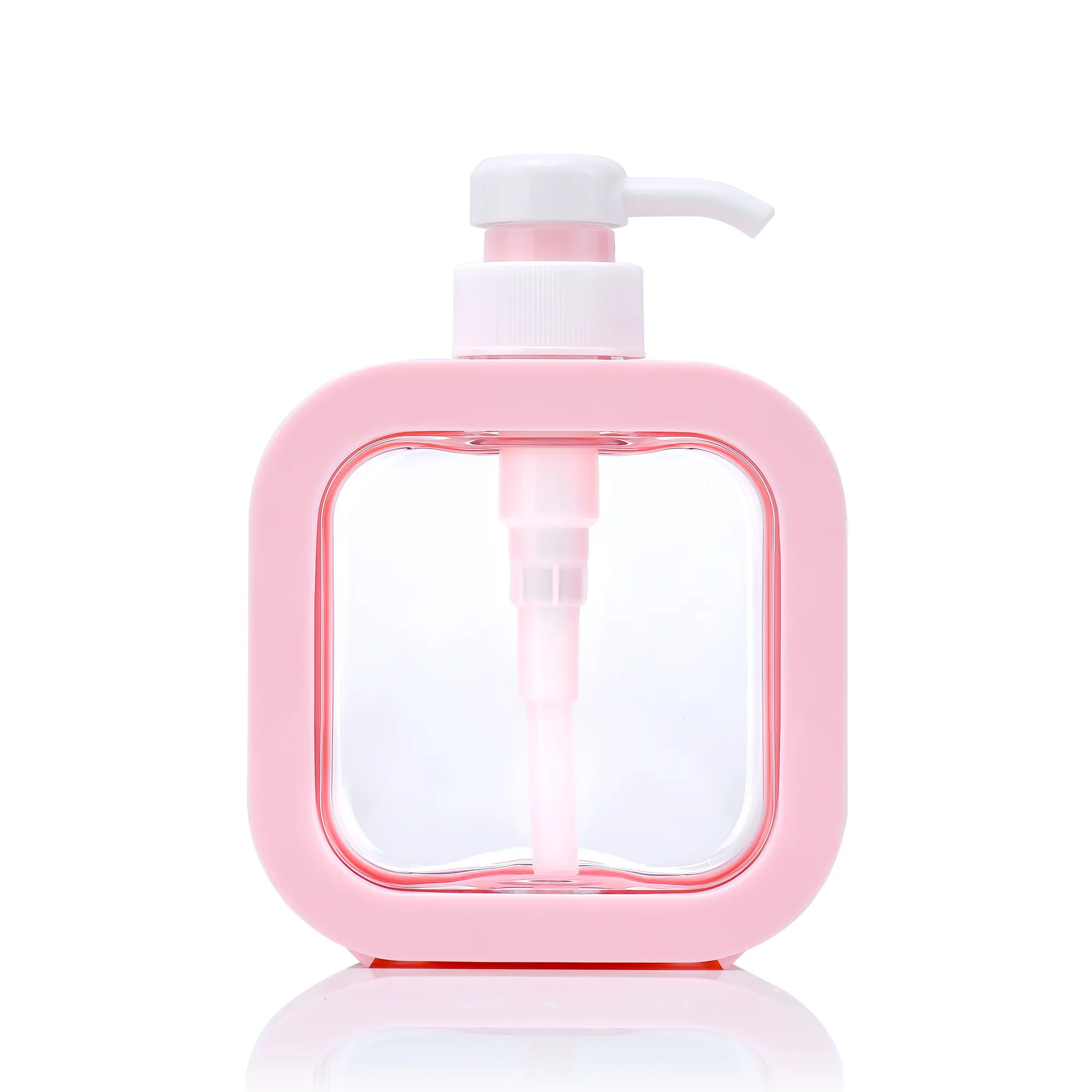 Luxus 300ml 500ml Shampoo Verpackung Kunststoff Recycelte Lotion Pump Shampoo Kosmetische Lotion Flasche Hände desinfektion flasche