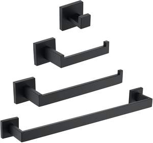 Alumínio Wall-Mounted Banheiro Acessórios Moda OEM Banho Toalheira Prateleira Titular Cabide à Venda - Product Image 4