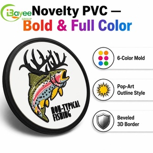 Patchs en caoutchouc PVC souple personnalisés en gros, patchs 3D, badges en silicone pour vêtements et jeans - Product Image 1