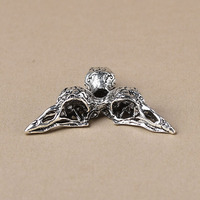 Support de boule de cristal, petit support de boule, support en alliage métallique en forme de tête d'oiseau, ornement crâne de corbeau, style chinois, fabriqué en Chine, transfrontalier