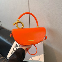 Vente flash 2026 Nouveauté Sac à bandoulière unique minimaliste, Sac à bandoulière tendance de couleur bonbon texturé pour femmes pour les trajets quotidiens