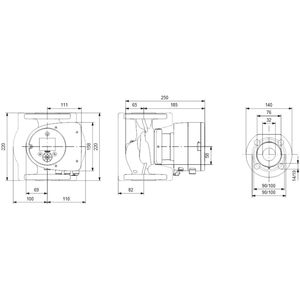 Grundfos Magna3 50 Mm Flange Centrifugal <b>Pump</b> 1 Hp Three Phase <b>Electric</b> <b>Water</b> <b>Pump</b> - Product Image 2