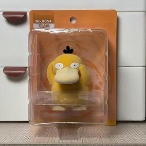 Ensemble de figurines floquées sous licence officielle Pikachu Eevee Psyduck Pachirisu Pawmi Mini décorations de bureau moelleuses jouets de collection boîte cadeau - Product Image 6