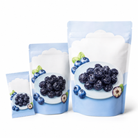 Bolsa de Embalaje de Plástico Personalizada ODM con Impresión UV, Grado Alimenticio, Tipo Stand-up, para Alimentos Secos, Frutas Congeladas, Arándanos Naturales
