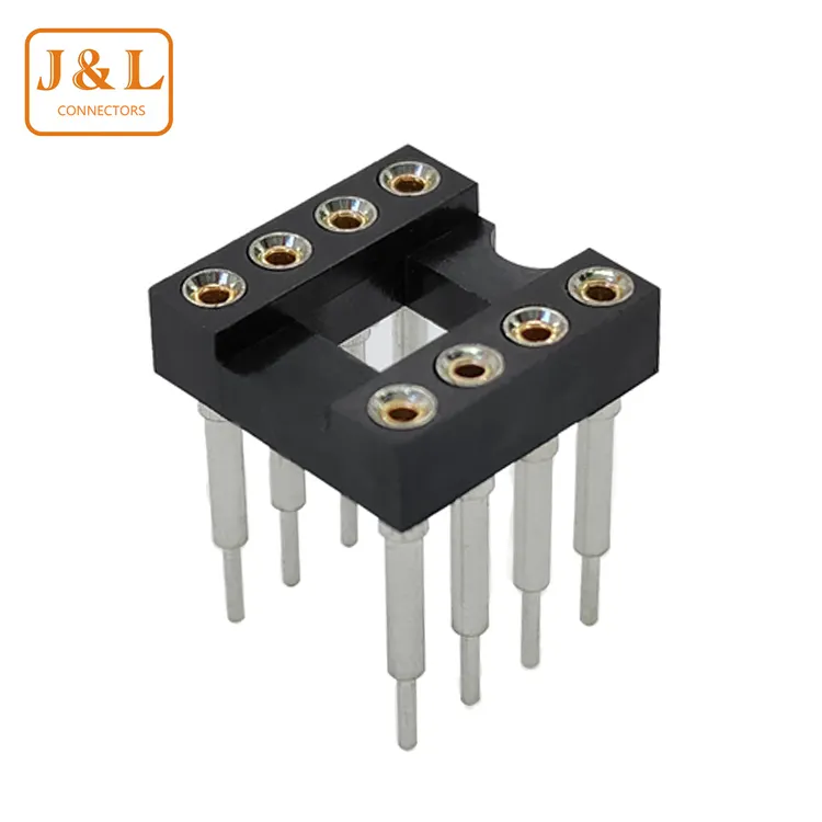 Bán Hot IC ổ cắm tiêu chuẩn Pitch 1.778 mét 2.54 mét Ổ cắm 6 ~ 64 pins IC nối nam và nữ kết nối