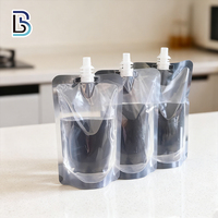 Pochette transparente autoportante avec bec verseur pour liquides Lebei Packing, sachet d'eau liquide 150ml 250ml