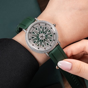 Montre élégante de luxe en quartz pour homme et femme, entièrement sertie de zircons, de diamants et de cristaux de saphir, étanche, pour un usage quotidien - Product Image 5