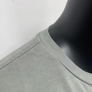 Streetwear <b>Men</b> Fashion Customization Wash Effect Acceptable Distressed Acid Wash T-Shirt - Product Image 6