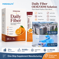 Mélange personnalisé de fibres de psyllium à base de plantes avec probiotiques et électrolytes pour le soutien digestif – Poudre de supplément quotidien pour adultes