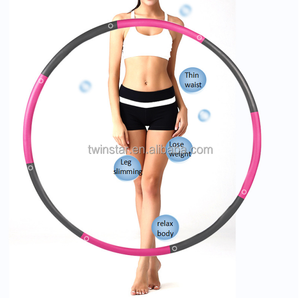 Vendita calda 8 sezioni <span class=keywords><strong>Hula</strong></span> Hoops ponderati staccabili per la perdita di peso degli adulti - Product Image 2