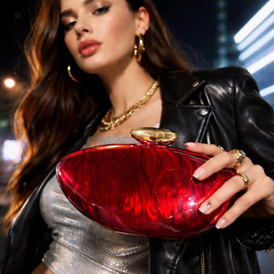 Nuevo Estilo de Bolso de Mano Transparente para Mujer, Moderno y Elegante, en Forma de Bala, con Forro de Algodón - Product Image 3