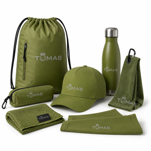 Quick Dry Sports Cap Wellness Promotion Gift Collection with Polo Shirt Tumbler Cooling Towel and Swag <b>Bag</b> - Product Image 2